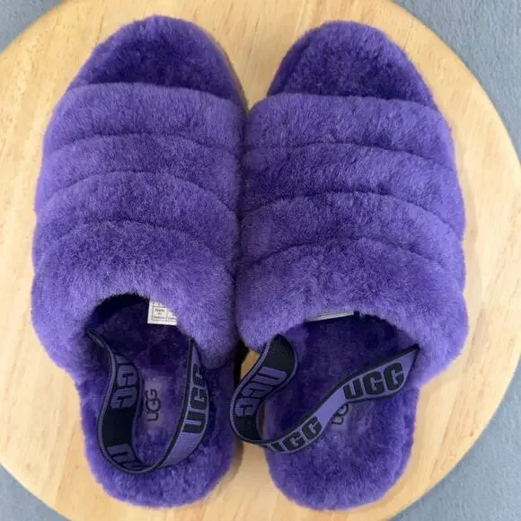 UGG Fluff Yeah Slides Purple Women’s 9 US - Picture 6 of 8